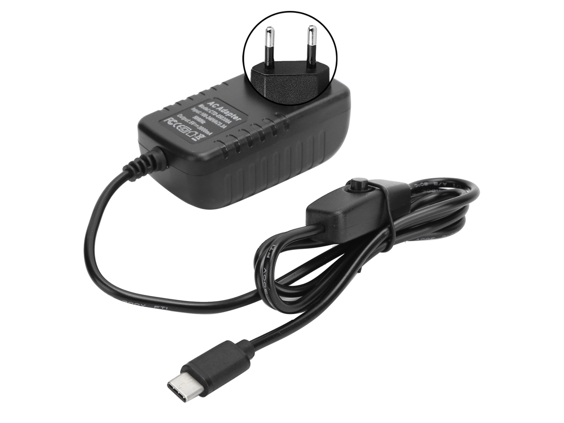 2026 fonte de Alimentação Raspberry Pi 4b 5v 3a Typec