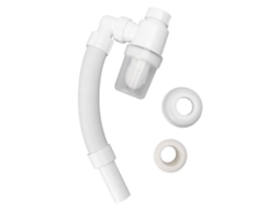 Tubo De Drenagem Bacia Flexível Branco, Mangueira Pia 90 Graus, Anti Odor Para Banheiro Cozinha