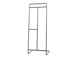 Bengaleiro para Burros Sandviken Aço 166X63X48 Cm Preto [EN.CASA]