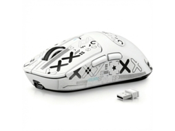 Rato Gaming Attack Shark X3 49g, Sensor Paw3395, Tripla Ligação Bt/2.4g/fio, Dpi 26000, Autonomia 200h, Compatível Win/xbox/ps/mac, Branco