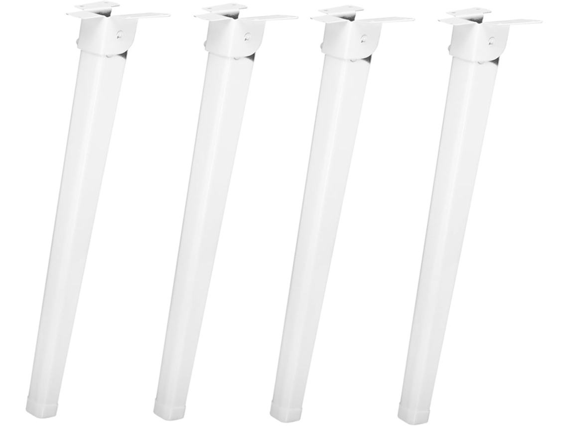 Conjunto De 4 Pés Mesa Dobráveis Em Ferro, Com 28cm De Altura, Resistentes E Fáceis De Guardar, Ideais Para Uso