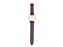 Relógio de Quartzo Masculino Luminoso com Data Pulseira de Couro Pu Resistente À Água 30m