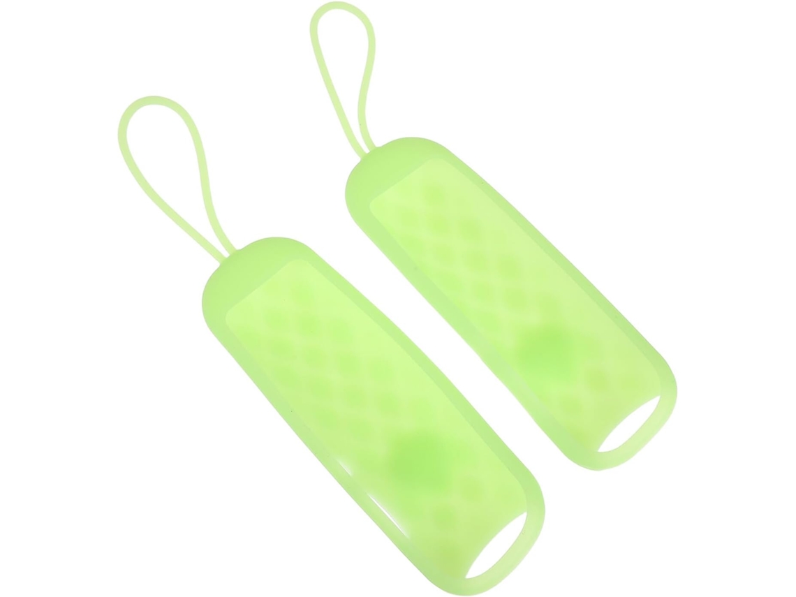 Conjunto De 2 Capas De Silicone Verde Que Brilham No Escuro Para Comando