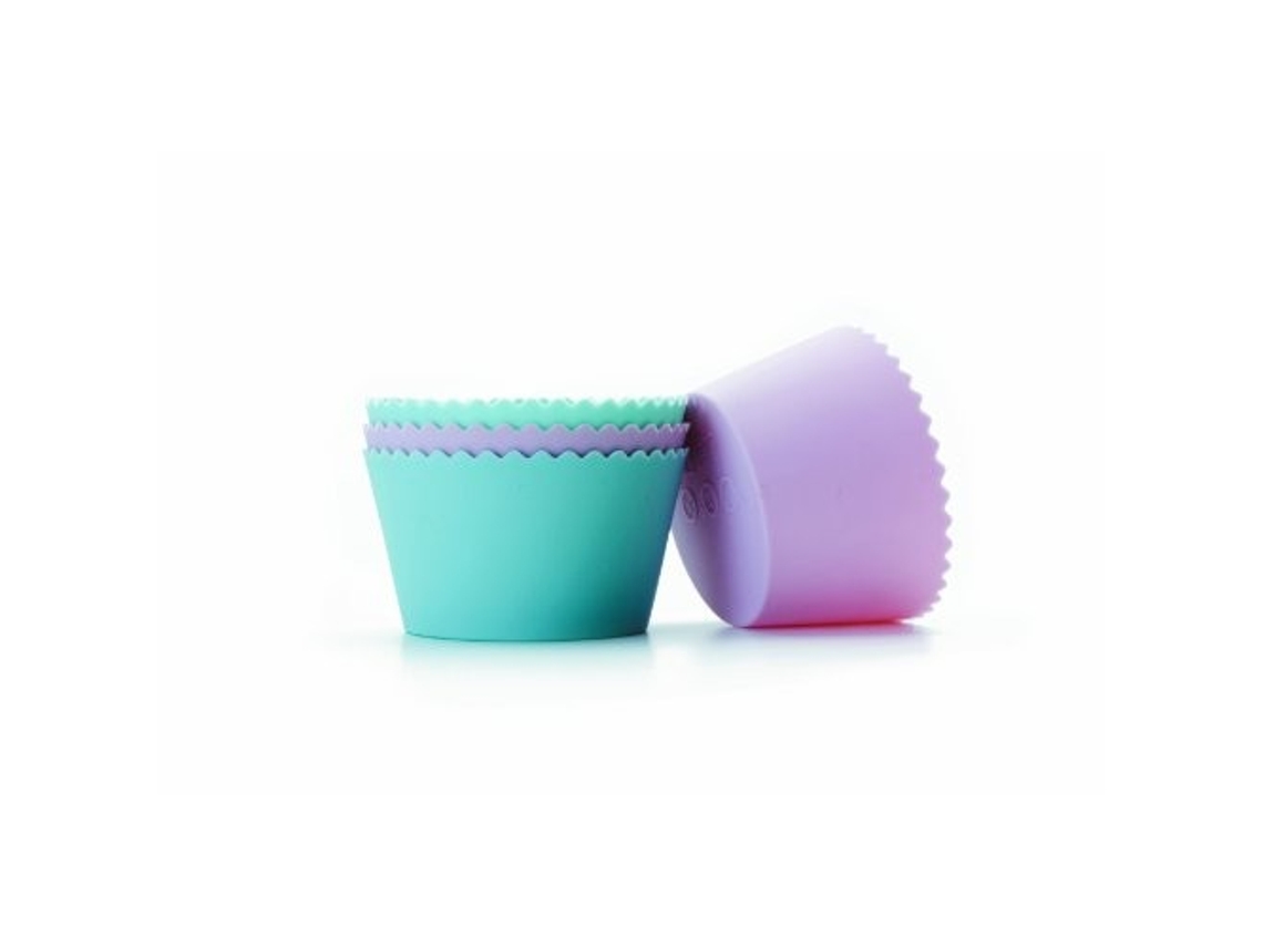 4 Moldes para Cupcake IBILI Silicone
