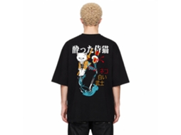 Camiseta unissex Rockinstone Samurai Cat com design exclusivo de designer.