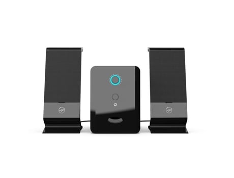 Caixa de Som Mobility 2.1 ML314006 Preta 2 Caixas de Som 5W Potência Mobility