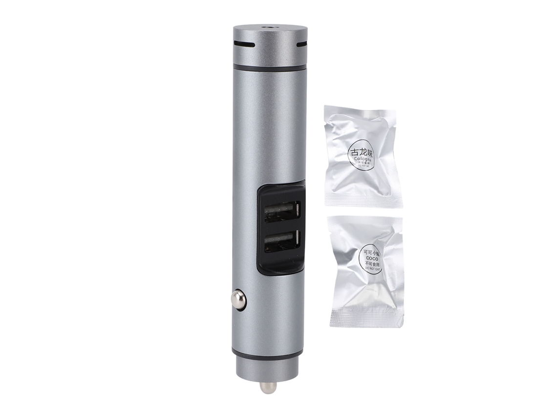 Difusor de carro com carregador aromaterapia tabela silencioso fragrância duradoura liga de alumínio DC12‑24V