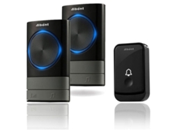 Campainha Sem Fio, 45 Melodias, 5 Níveis de Volume, À Prova Dágua Ip55, Alcance de 300 Metros, Flash Led, 2 Receptores de Tomada. Brilvibera_ptg