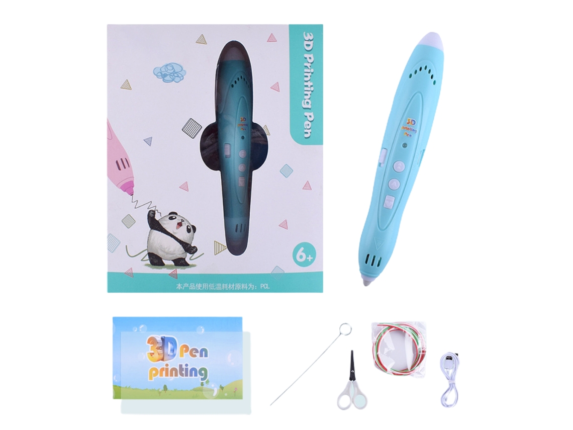 Primerox caneta de Impressão 3d Sem Fio com Luzes Coloridas Ajustáveis Brinquedo Infantil Usb