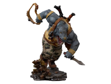 Figura Iron Studios TARTARUGAS NINJA Rocksteady Estátua em Escala 1:10