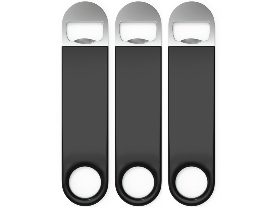 Conjunto De 3 Abridores De Garrafa Em Aço Inoxidável, 17, 7 Cm(7 Polegadas)