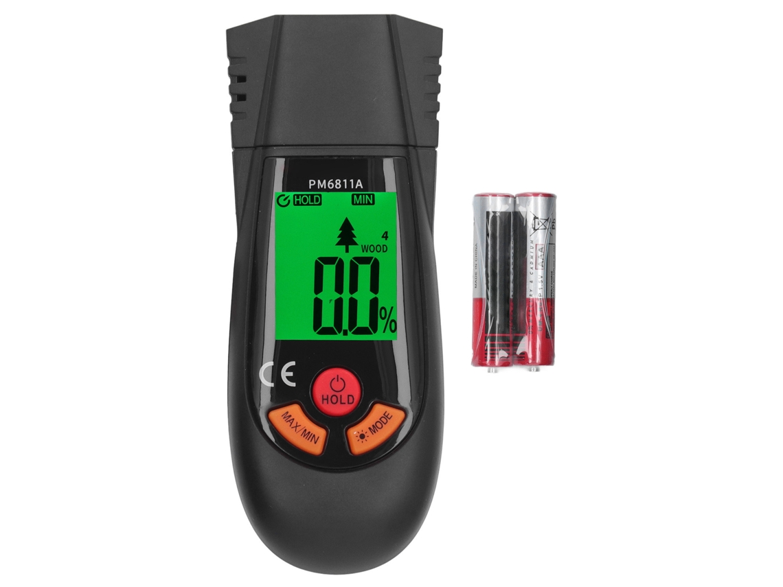 Medidor De Humedad De Madera Digital Para Carpintería Leña Pared Suelo