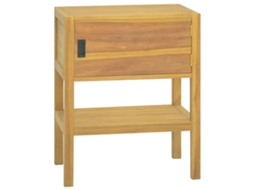 Bathroom Cabinet, Bathroom Cabinets Vidaxl Marrom Teca (n/a)