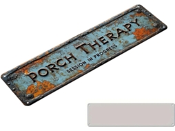 Placa de Varanda para Uso Externo Painel Parede Vintage 40, 6 X 10, 2 Cm, CHABERLU
