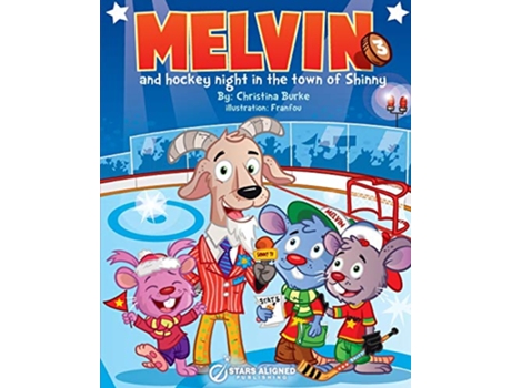Livro Melvin and Hockey Night in the Town of Shinny Softcover Melvin the Mouse de Christina Burke (Inglês)