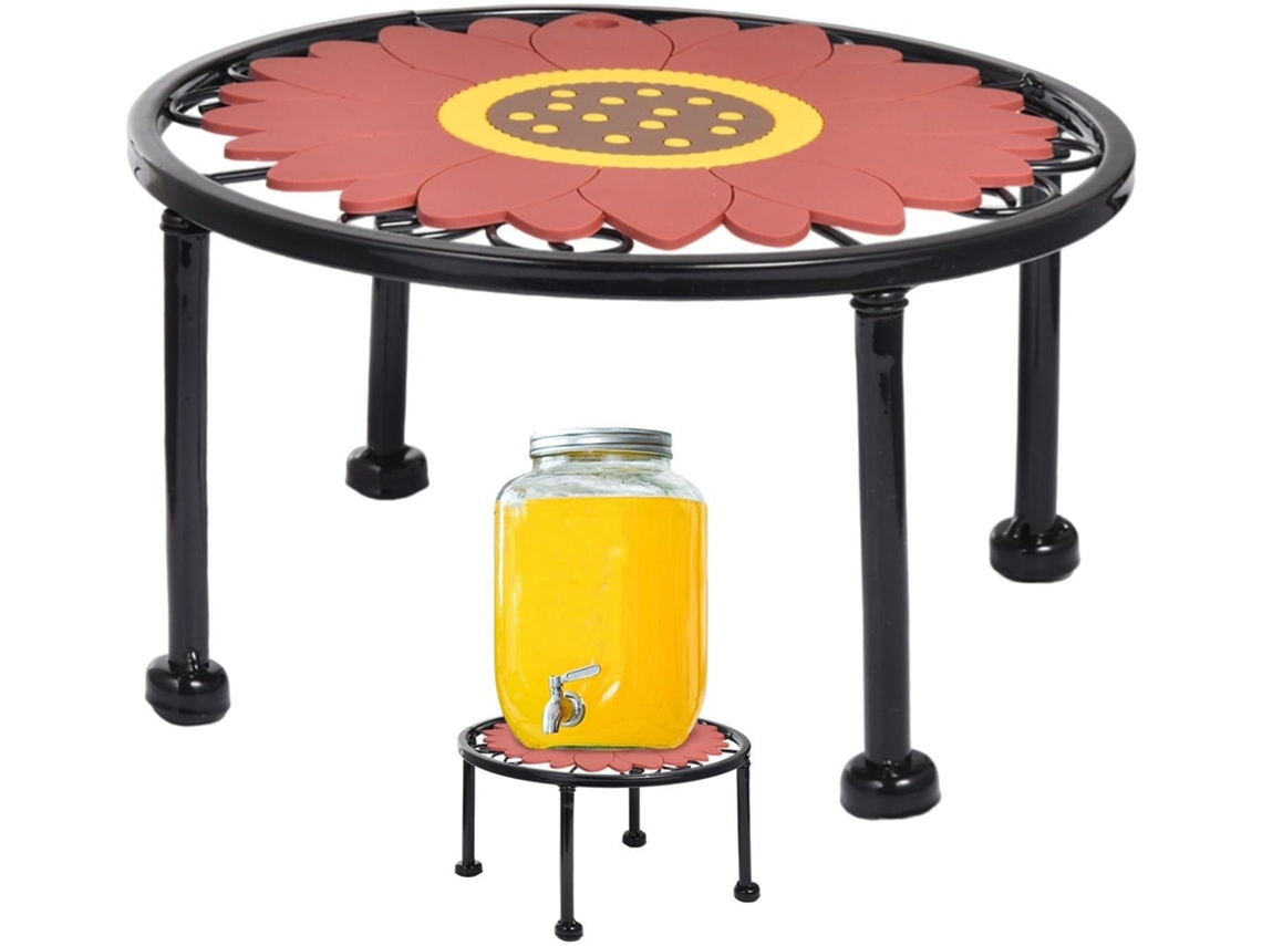 Base para Dispensador de Bebidas Suporte Acoplável para Recipientes de Líquidos, Tapete Antiderrapante, Suporte CHABERLU