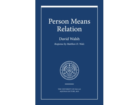 Livro Person Means Relation de David Walsh (Inglês)