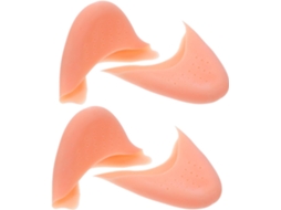 Protetores De Silicone Para Os Dedos Dos Pés Com Orifícios Respiráveis, Compatíveis Com Dedeiras De Gel Femininas, 2 Pares