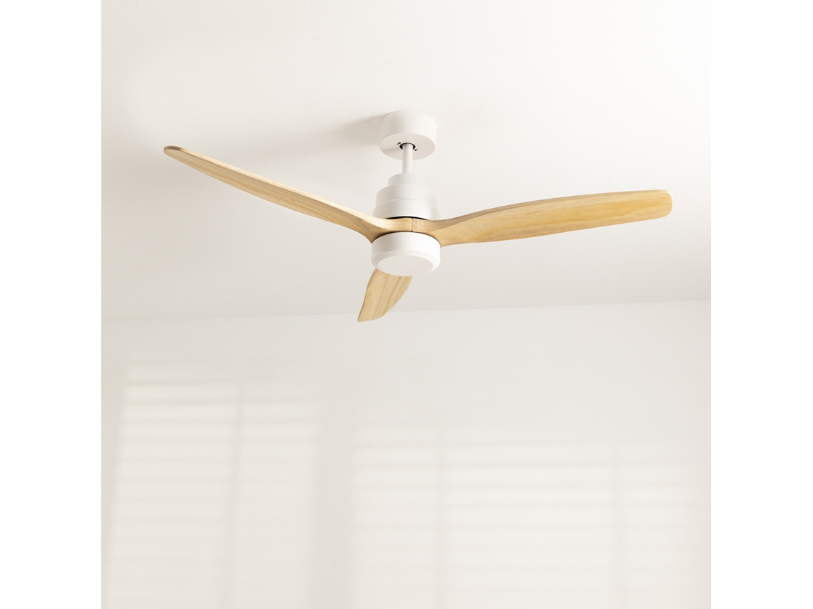 Create - Wind Stylance Natural Wood - Ventoinha De Teto 40w Silencioso 100% Madeira Vários Tamanhos