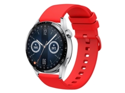Pulseira De Silicone Macio De Cor Sólida Para Huawei Watch Gt3 46mm 22mm