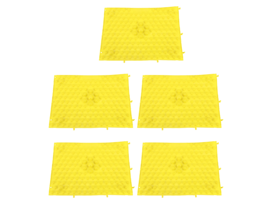 Tapete De Massagem Para Os Pés 5 Peças, Tpe, Acupressão, Almofada De Massagem Para Os Dedos Dos Pés, Para Jogos Ao Ar Livre Em Casa, Amarelo Slowmoose