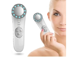 Massageador Facial 7 em 1, Limpador Facial, Aparelho de Lifting Led Vermelho e Azul, Alta Potência GOKOCO