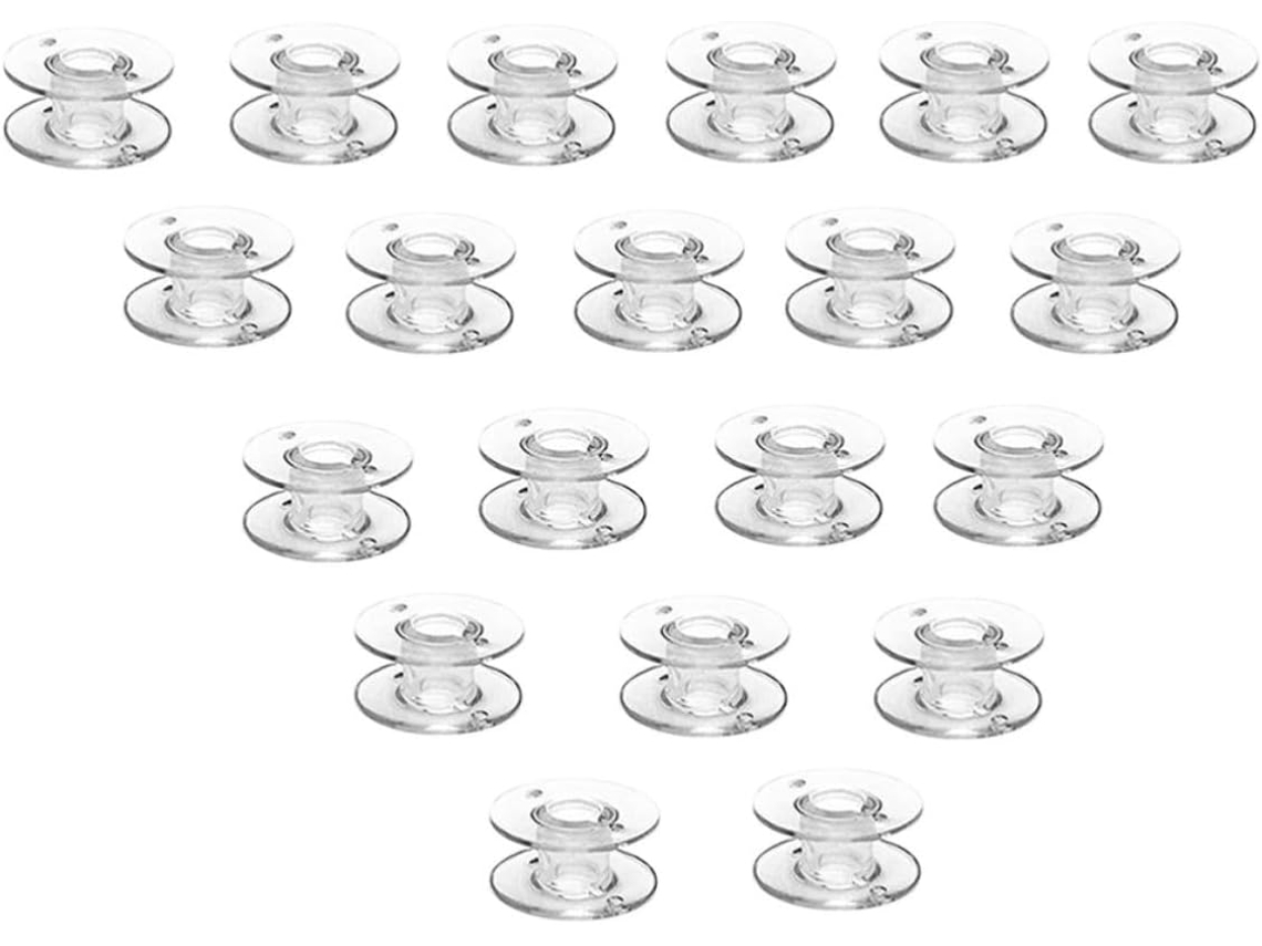 Embalagem Com 30 Bobinas De Plástico Transparente