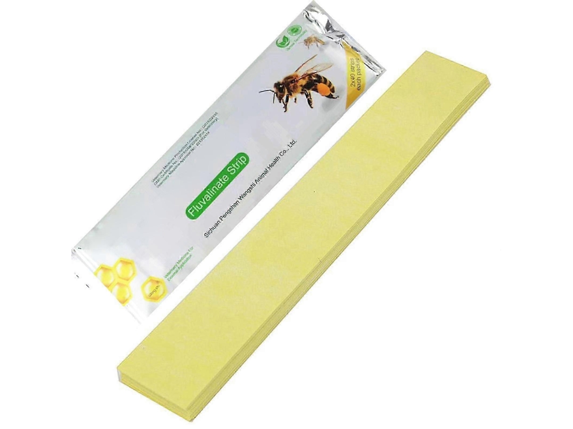 Tiras Varroa Fluvalinate Para Abelhas – Kit Tratamento 80un.