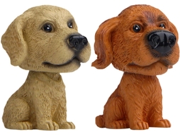 Estatuetas Fofas De Cachorros Que Balançam A Cabeça Para Decoração De Interiores De Carros.