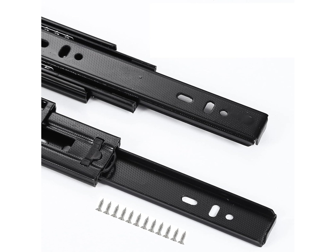 Corrediças Para Gavetas, Trilhos Deslizantes, 2 Peças Para Armários De 10, 14, 16, 18e 20 Polegadas 16 400mm