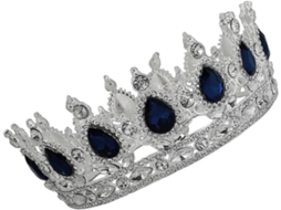 Coroa De Noiva E Acessório De Cabelo Chique Azul Escuro Para Festa De Casamento E