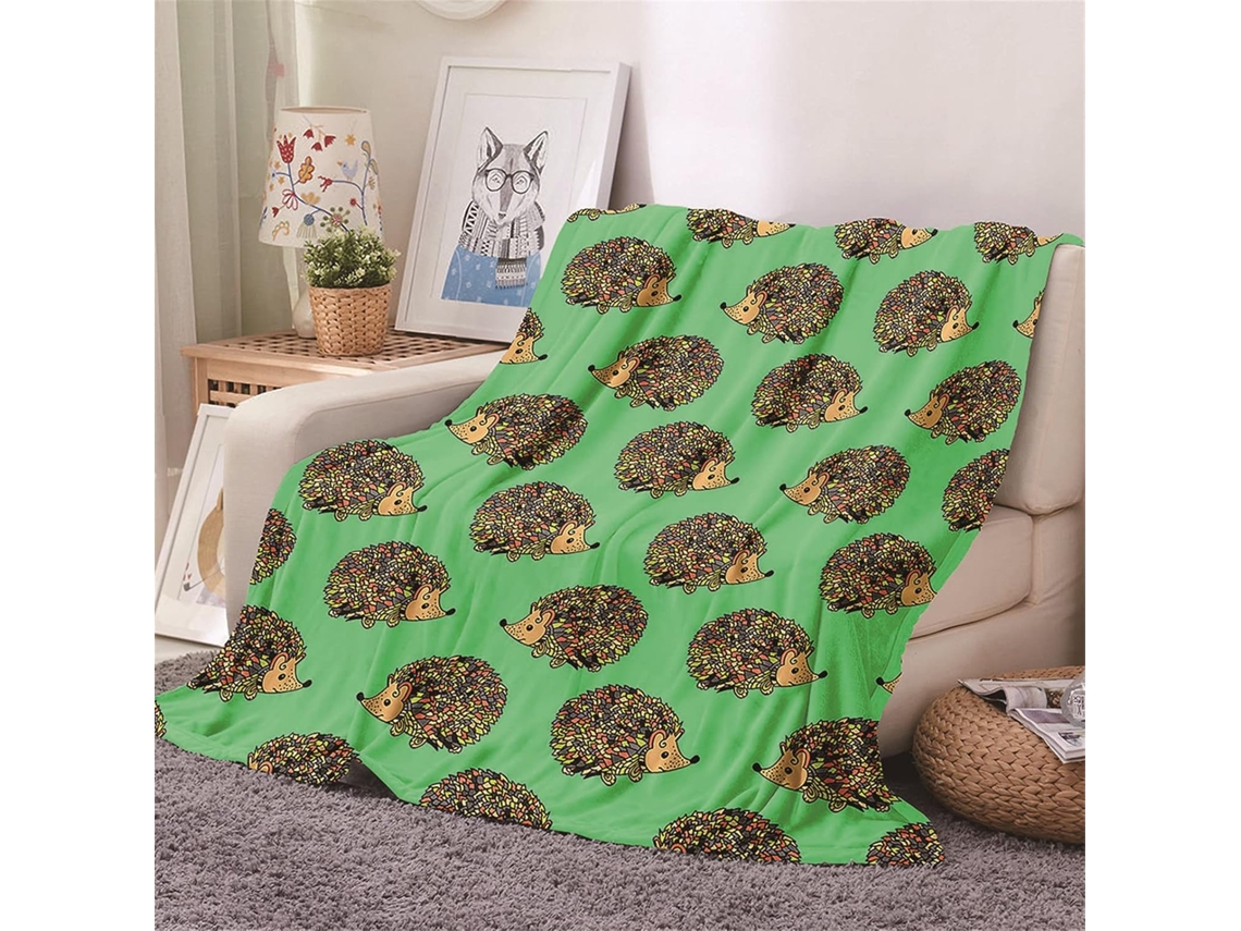 Manta de Lã Flanelada Fansu com Estampa 3d Macia e Quente Microfibra para o Inverno Ideal Cama Ou Sofá Adequad