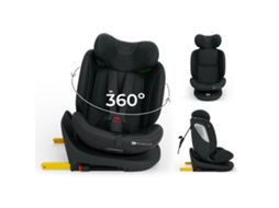Cadeira Auto Kinderkraft I-GROW 2 PLUS i-Size com RWF/FWF, Top Tether e Proteção Lateral Preto
