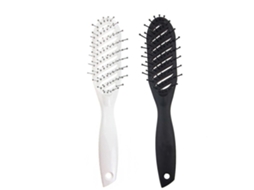 Escovas Curvas Para Cabeleireiro, Escova Curva Para Barbeiro, Escova Para Salão De Cabeleireiro Antiestática Brilvibera (2 Escovas)