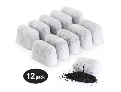 12Pcs Filtros de Água de Carbono Ativado de Substituição para Máquinas de Café e Cafeteiras CUISINART