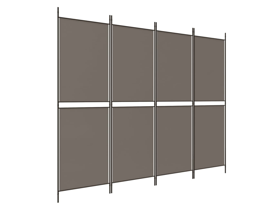Room Divider, Room Dividers Vidaxl Antracite Tecido (200 X 180 Cm)