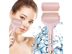 Rolo De Gelo Para Rosto E Olhos, Massager Reduz Inchaço, Rugas, Migraña E Dor (rosa)