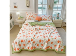Colcha Acolchoada Fansu 3 5 Tog Capa de Cama Edredom para Ar Condicionado Enchimento Algodão Sofá com Estampa