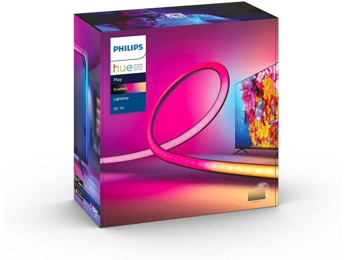 Tira LED PHILIPS Hue Ambiance Branco e Cores para TV 55''