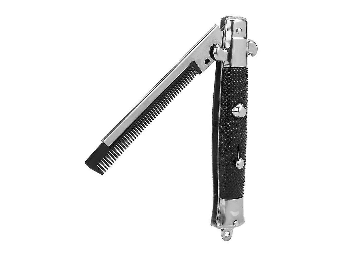 Pente Switchblade Automático Com Botão Para Cabelo/barba, Presente Masculino