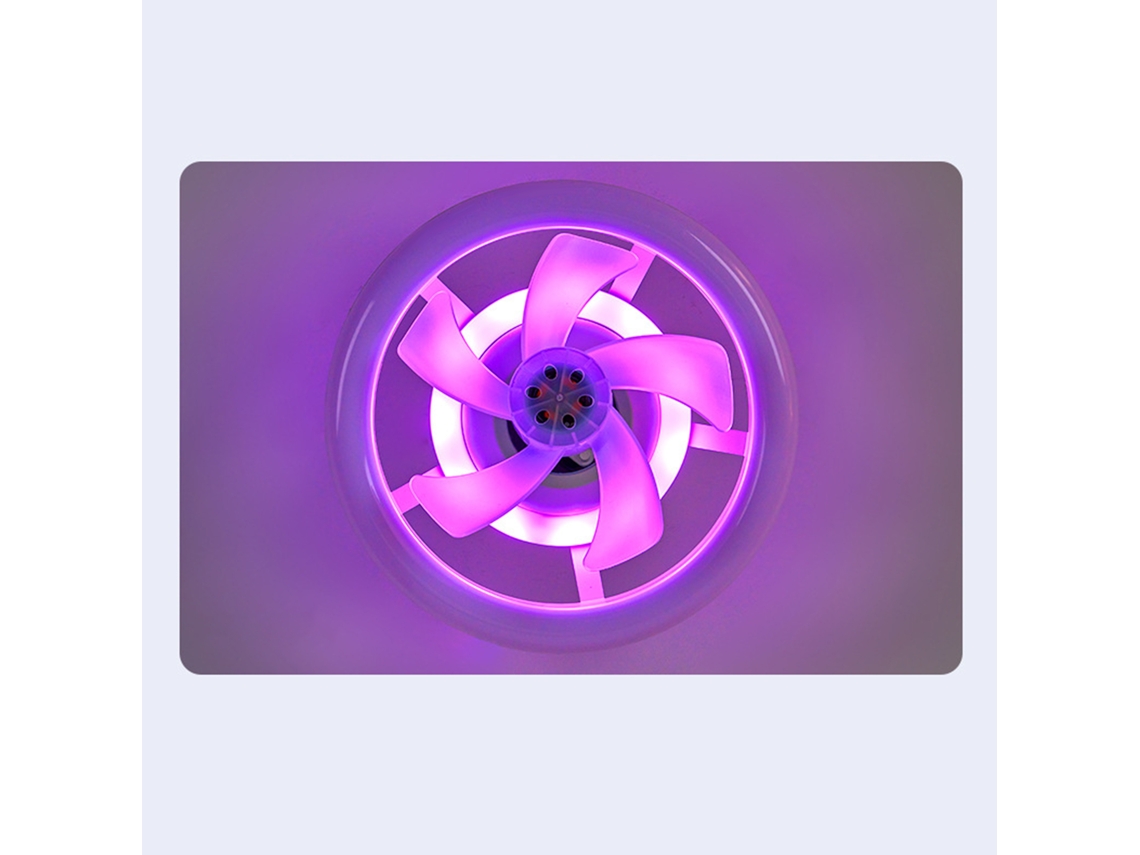 Lâmpada E27 Ventilador Rgb Dimmable com Controle Remoto