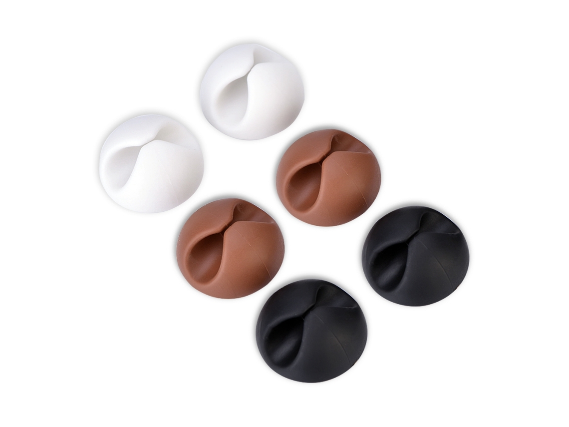 2026zentro-6pcs Clips Para Cabos Universais Organizador De Cabos Mesa Escritório Suporte De Cabo Usb