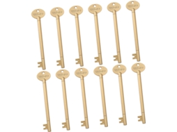 Conjunto De 12 Canetas Em Gel Formato Chave, Portáteis Para Escrita,