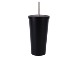 Copo de Café de Aço Inoxidável com Canudo para Carro NEVEANCE