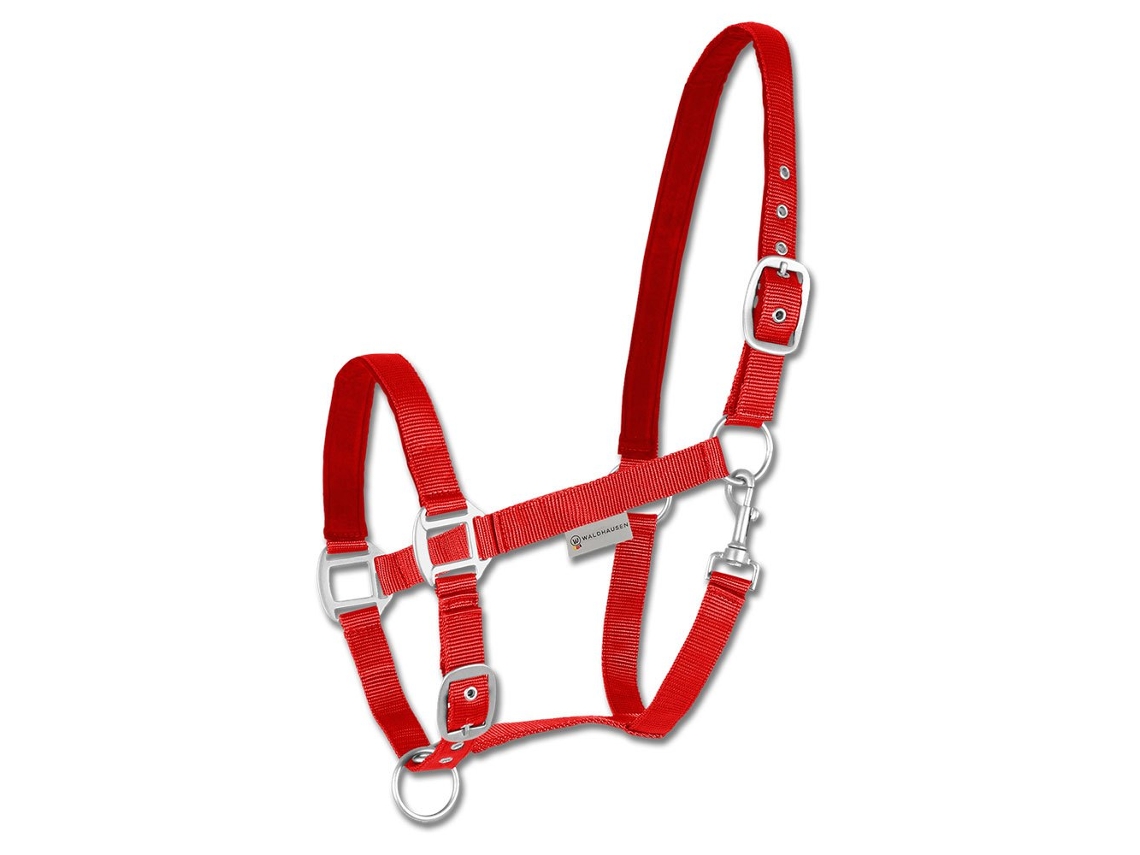 Cabeçada Perlon Satin Vermelho Extra Fullwaldhausen