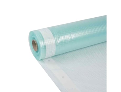 Película de polietileno reforçado 4m x 25m com proteção UV e borda de fixação, versátil para estufas e manicures Boni Shop