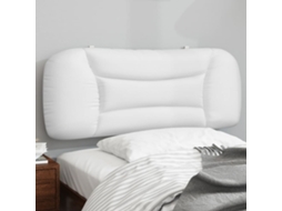 Vidaxl Almofadão De Cabeceira Hvar 100 Cm Couro Artificial Branco