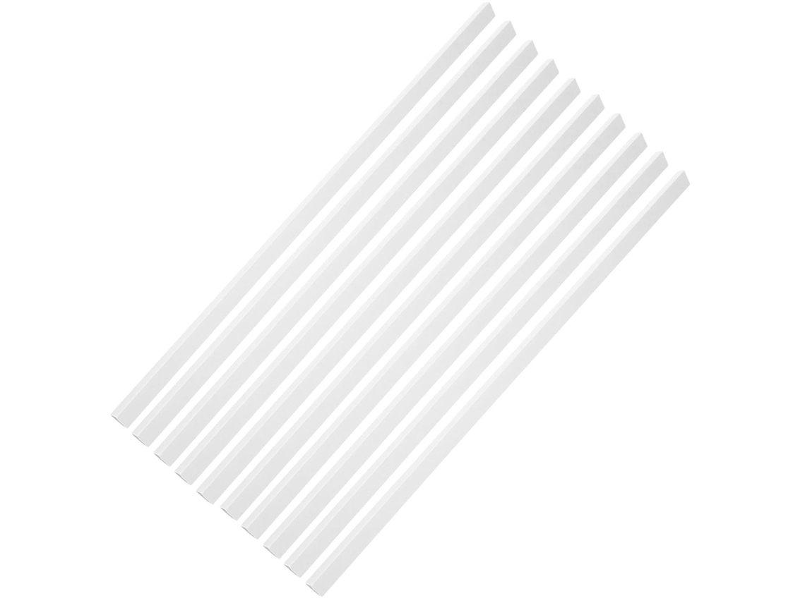 Pastas transparentes Gleavi A4 com barras deslizantes transparentes, 10 unidades, formato triangular, com clipe