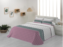 Colcha JVR Samay (Poliéster - Rosa - 160 cm)