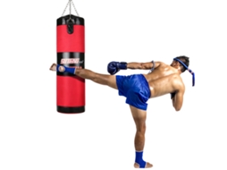 Saco de Boxe Suspenso, Vazio, Recheável, Capacidade até 20kg, para Boxe e Fitness S/MARCA